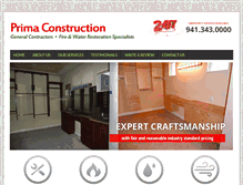 Tablet Screenshot of primaconstruction.net